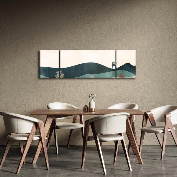 Obraz - Ilustrowany krajobraz (170x50 cm)