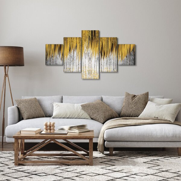 Obraz - Złote linie (125x70 cm)