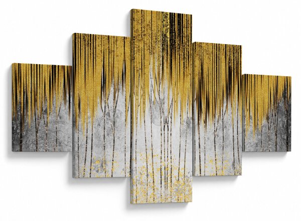 Obraz - Złote linie (125x70 cm)