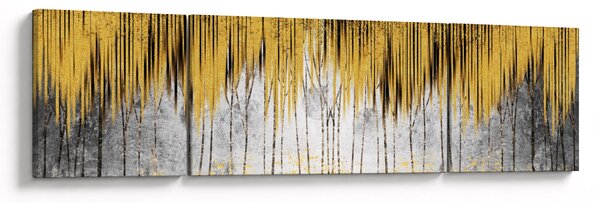 Obraz - Złote linie (170x50 cm)