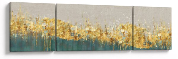 Obraz - Tekstura ze złotą dekoracją (170x50 cm)