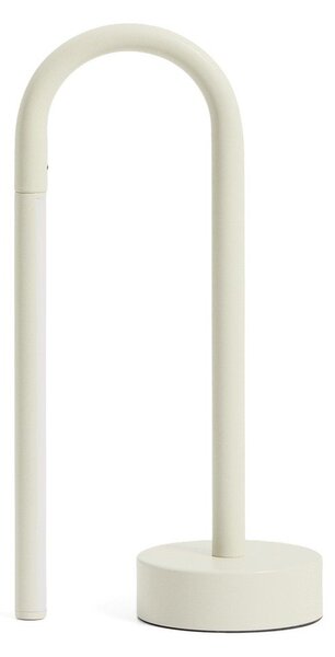 Metalowa lampa stołowa LED w kolorze kości słoniowej (wysokość 30 cm) Bow – Kave Home