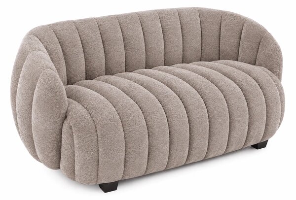 Ciemnobeżowa nowoczesna sofa dwuosobowa do salonu K7-C24