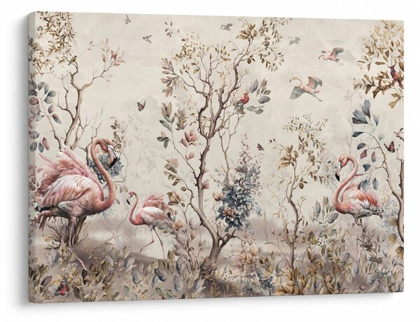Obraz - Rysunek flamingów (70x50 cm)