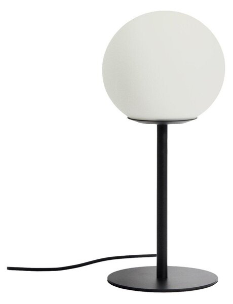 Biała/czarna lampa stołowa ze szklanym kloszem (wysokość 35 cm) Brisia – Kave Home
