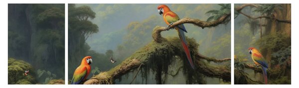 Obraz - Las tropikalny (170x50 cm)