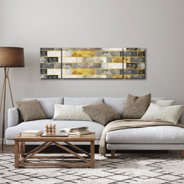 Obraz - Dekoracje z teksturami (170x50 cm)