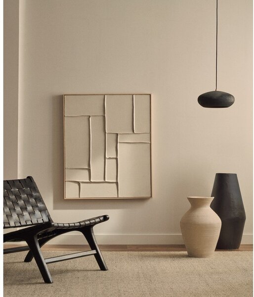 Ręcznie malowany/3D obraz z ramą w zestawie/na płótnie 80x100 cm Klis – Kave Home