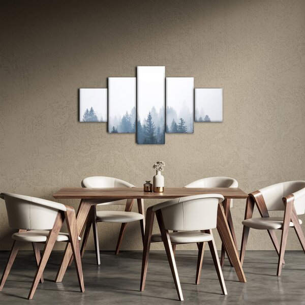 Obraz - Mglisty las (125x70 cm)