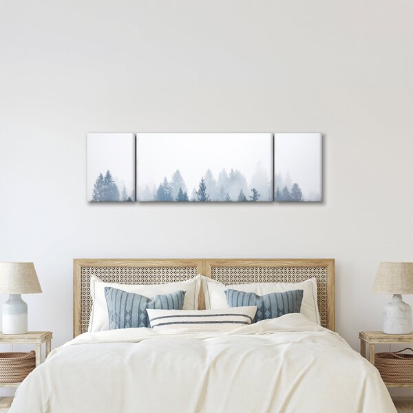 Obraz - Mglisty las (170x50 cm)