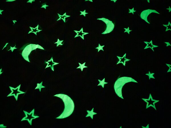 Świecąca pościel z mikropluszu BIG MOON szara Rozmiar pościeli: 70 x 90 cm | 140 x 200 cm