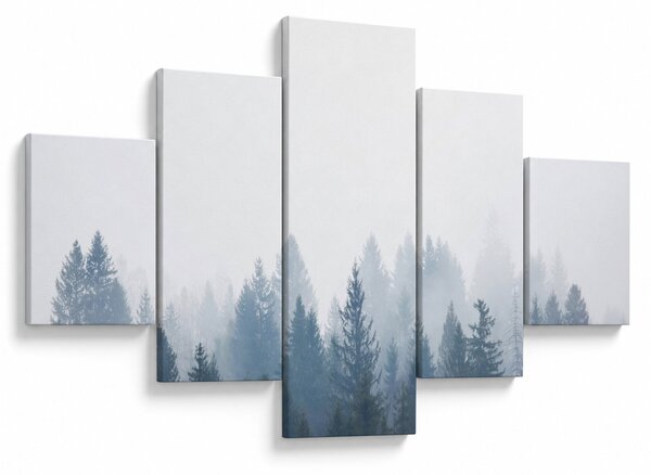 Obraz - Mglisty las (125x70 cm)