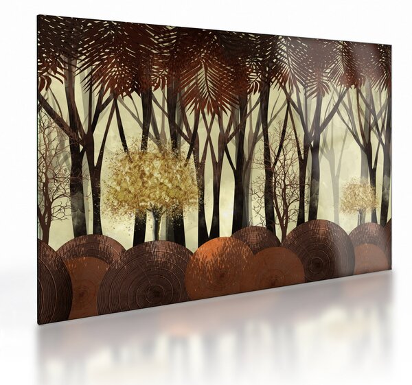 Obraz na szkle - Las dekoracyjny (70x50 cm)