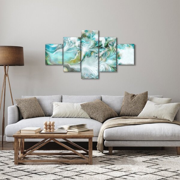 Obraz - Malowanie abstrakcyjnych wzorów (125x70 cm)