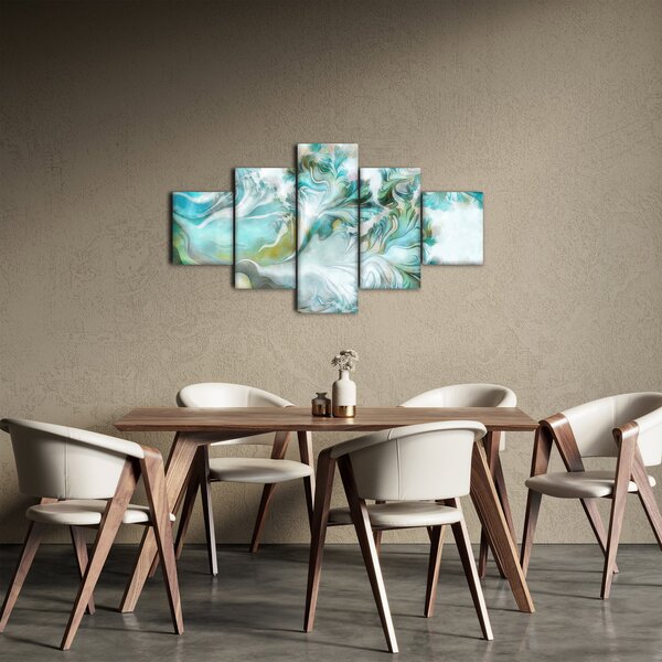 Obraz - Malowanie abstrakcyjnych wzorów (125x70 cm)