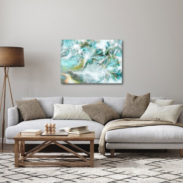 Obraz - Malowanie abstrakcyjnych wzorów (70x50 cm)