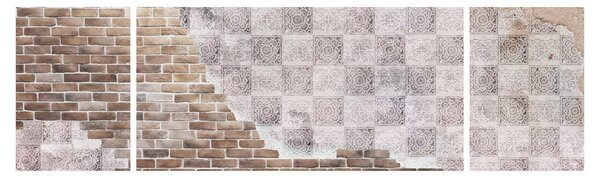 Obraz - Ceglana ściana (170x50 cm)