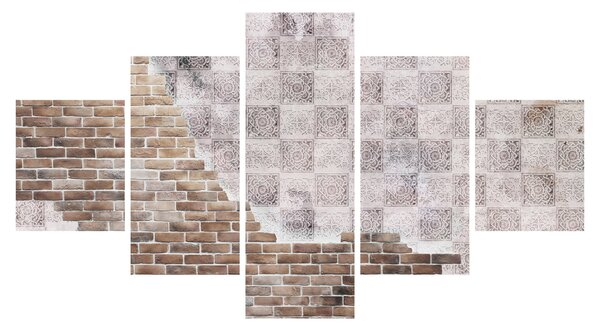 Obraz - Ceglana ściana (125x70 cm)