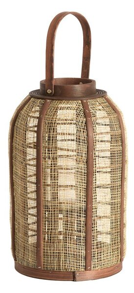 Drewniany/tekstylny lampion (wysokość 34,5 cm) Serein – Light & Living