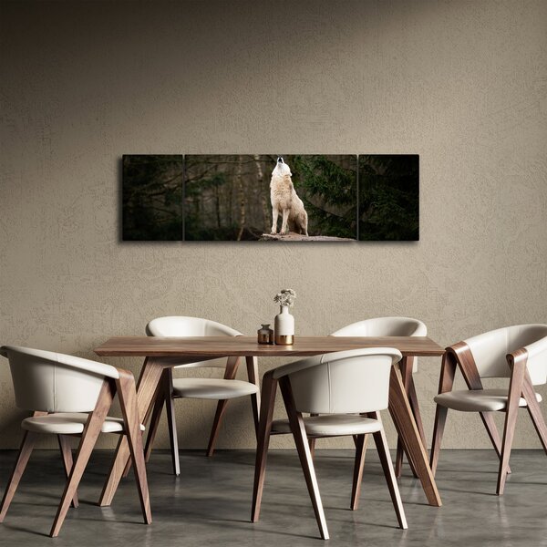 Obraz - Wycie wilka (170x50 cm)
