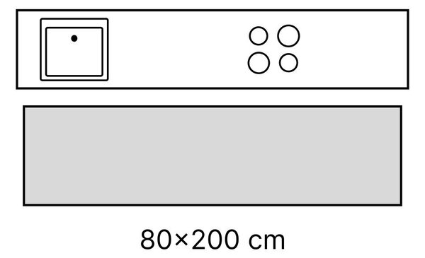 Zielony/w naturalnym kolorze wełniany chodnik tkany ręcznie 80x300 cm Cascade Wool – Flair Rugs