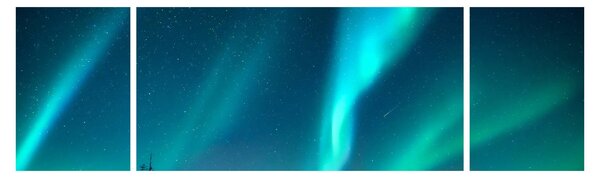 Obraz - Aurora Borealis (170x50 cm)