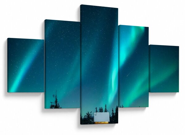 Obraz - Aurora Borealis (125x70 cm)