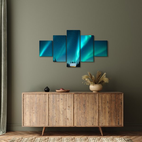 Obraz - Aurora Borealis (125x70 cm)
