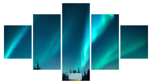 Obraz - Aurora Borealis (125x70 cm)