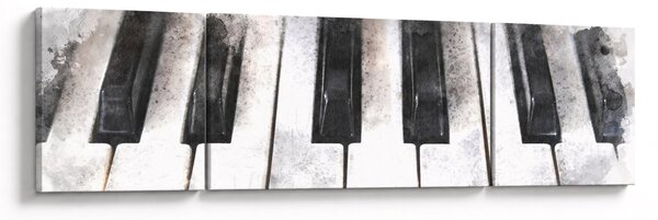 Obraz - Fortepian, akwarela (170x50 cm)