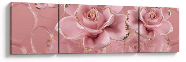 Obraz - Dekoracje kwiatowe (170x50 cm)