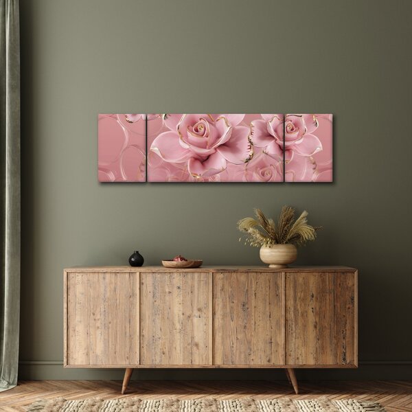 Obraz - Dekoracje kwiatowe (170x50 cm)
