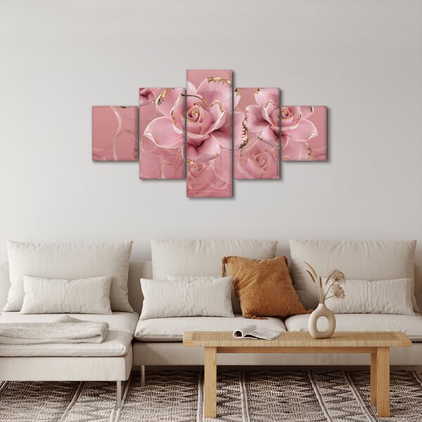 Obraz - Dekoracje kwiatowe (125x70 cm)
