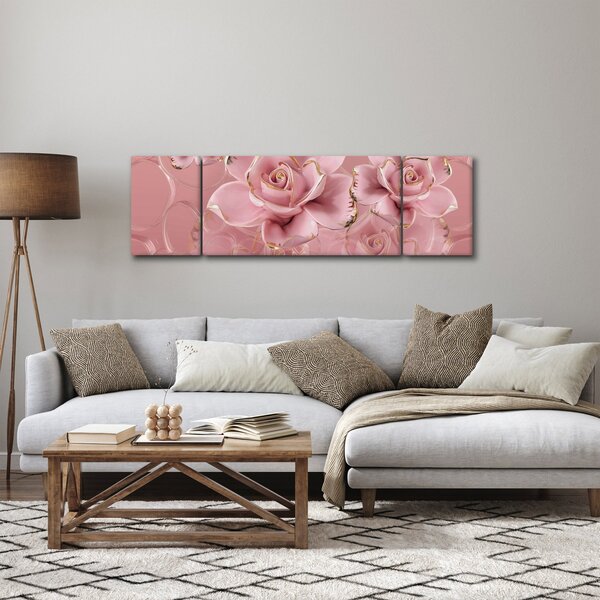 Obraz - Dekoracje kwiatowe (170x50 cm)