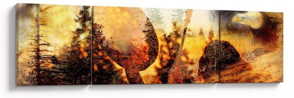 Obraz - Motyw szamana (170x50 cm)