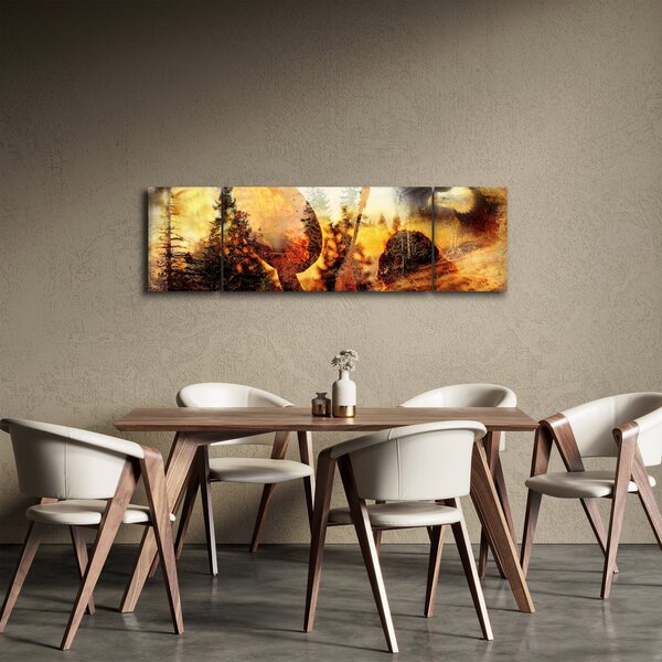 Obraz - Motyw szamana (170x50 cm)