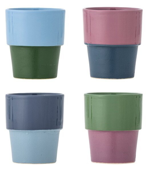 Kamionkowe filiżanki zestaw 4 szt. do cappuccino 150 ml Ewan – Bloomingville