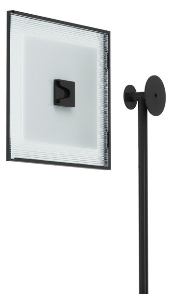 Metalowa/szklana ramka ścienna w kolorze czerni z połyskiem 57x99 cm Flute – Umbra