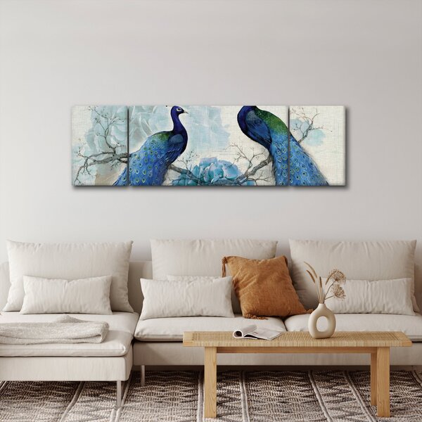 Obraz - Pawie tekstury (170x50 cm)