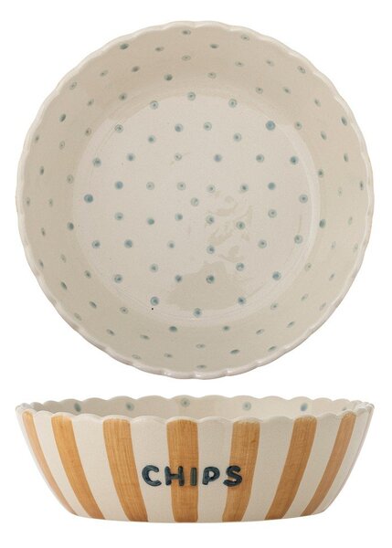 Żółto-kremowa ceramiczna misa ø 24 cm Chip – Bloomingville
