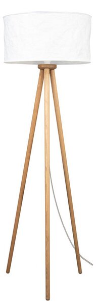 Skandynawska lampa stojąca drewno sosnowe - A24-Helsi