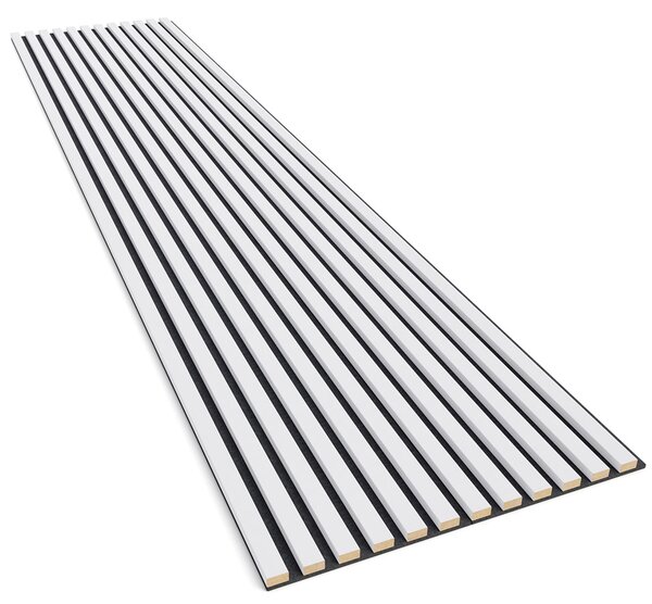 Akustyczne panele lamelowe 2 szt. biały mat E7-C67