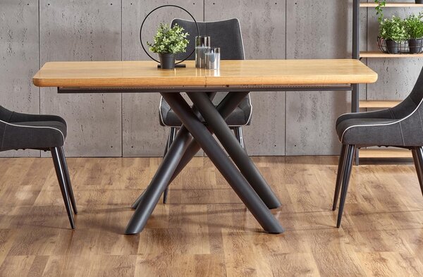 Designerski stół z fornirowanym blatem Derrick