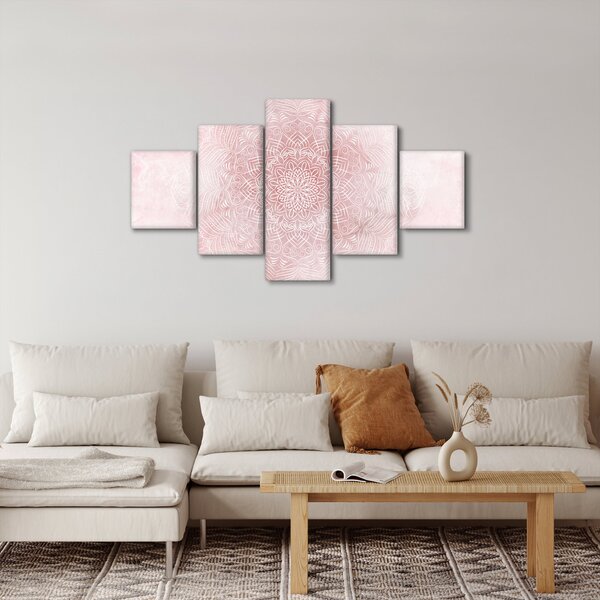 Obraz - Różowa mandala (125x70 cm)