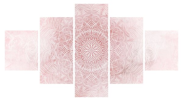Obraz - Różowa mandala (125x70 cm)