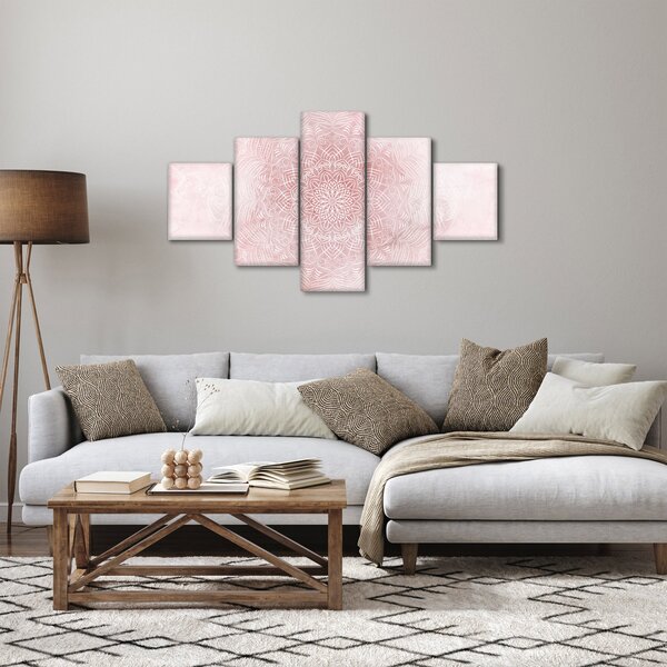 Obraz - Różowa mandala (125x70 cm)