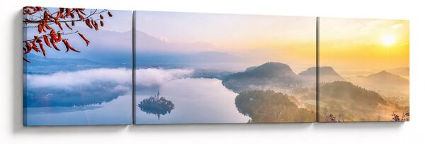 Obraz - Jezioro Bled (170x50 cm)