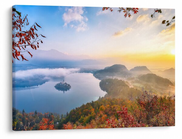 Obraz - Jezioro Bled (70x50 cm)