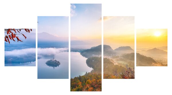 Obraz - Jezioro Bled (125x70 cm)