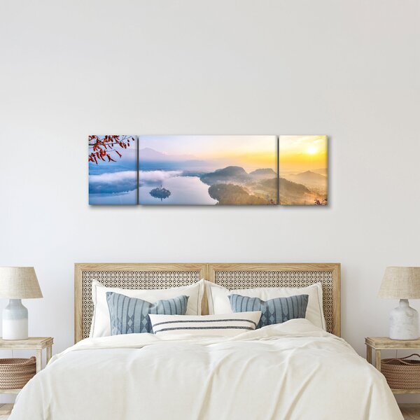 Obraz - Jezioro Bled (170x50 cm)